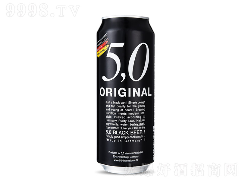 德國5.0黑啤酒【11度 500ml】