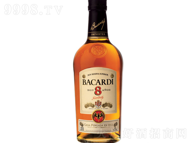 百加得8朗姆酒700ml