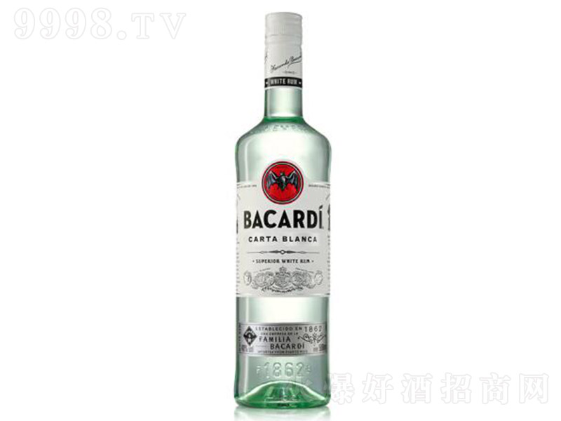 美國百加得白朗姆酒500ml