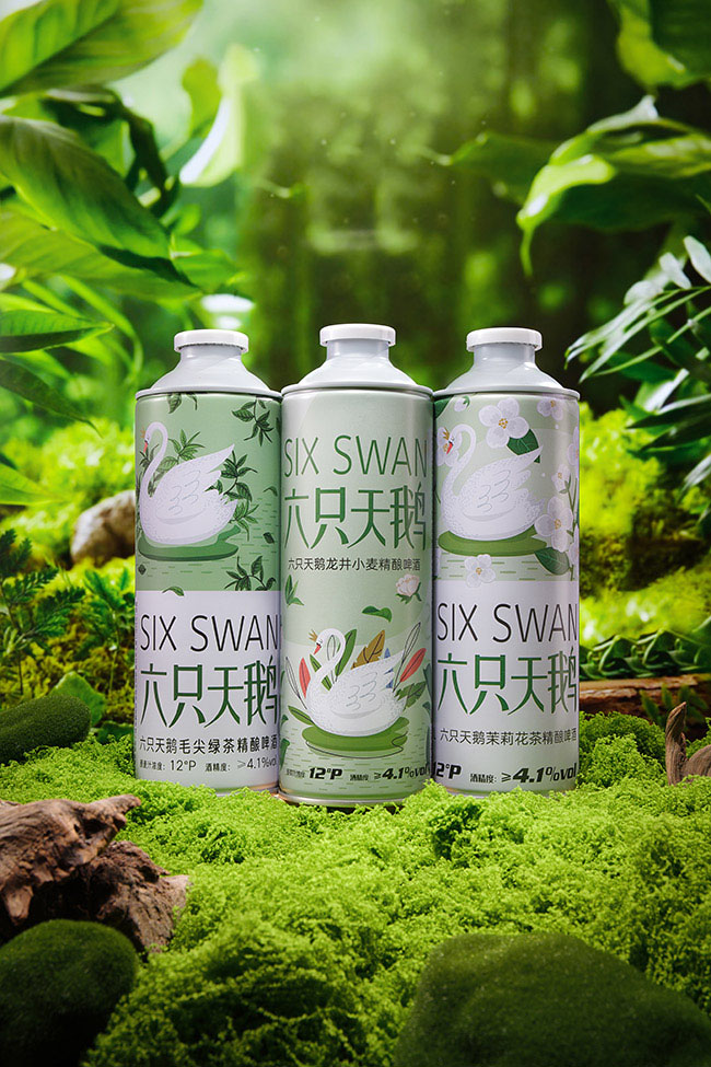 六只天鵝茉莉花茶精釀啤酒【12° 1L】